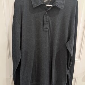 Grayers Charcoal Long Sleeve Polo Shirt